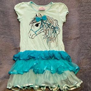 Blue T-Shirt dress for girls
